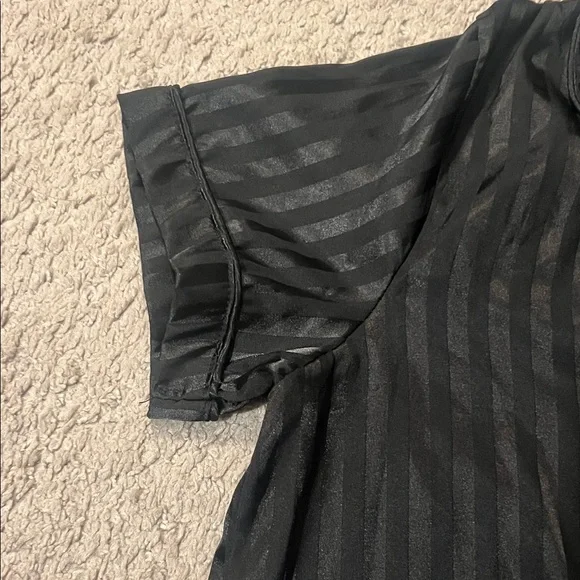 Black Striped Pajama Set - Picture 9 of 15